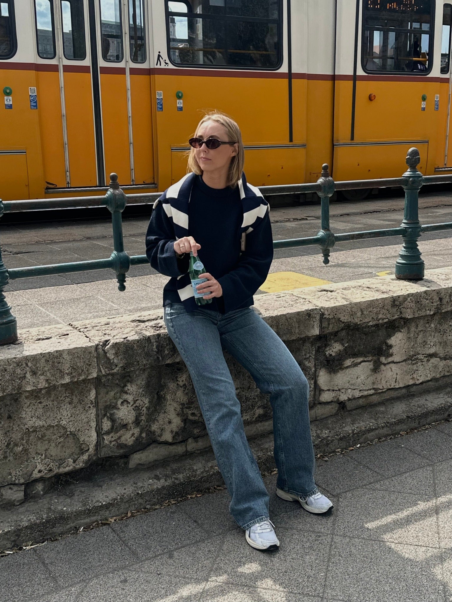 VMTESSA Wide Jeans - Medium Blue Denim